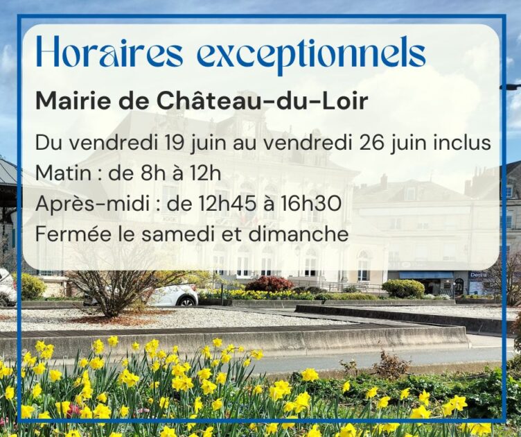horaires modifiés