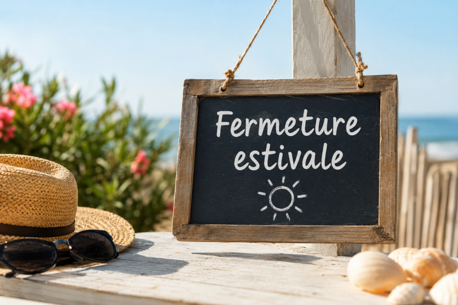 fermeture estivale